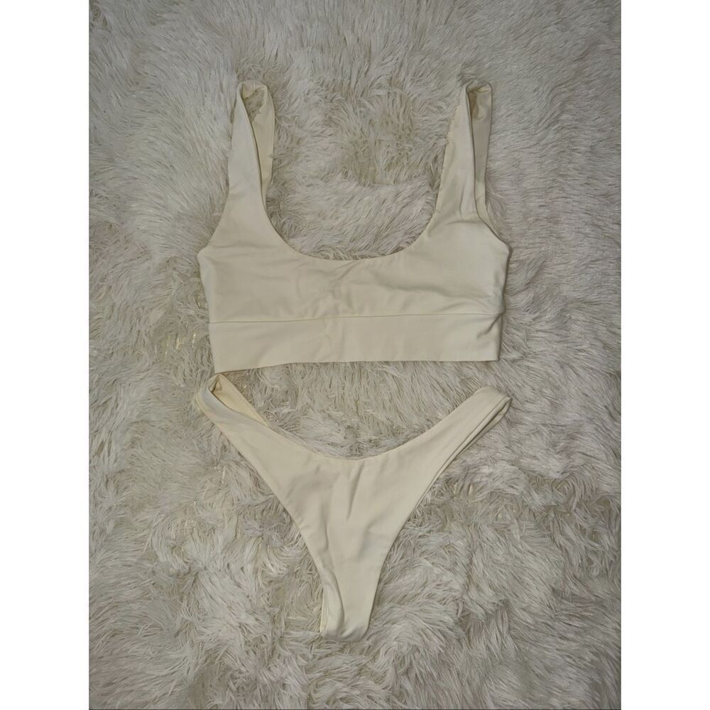 Fae Swim size S white bikini set 2 piece